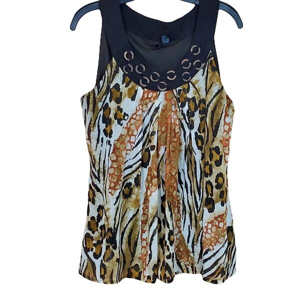 🏆135 New Directions Animal Print Tank Top - Picture 7 of 9